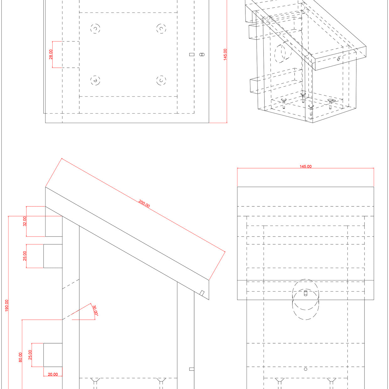Dormouse House Dimensions
