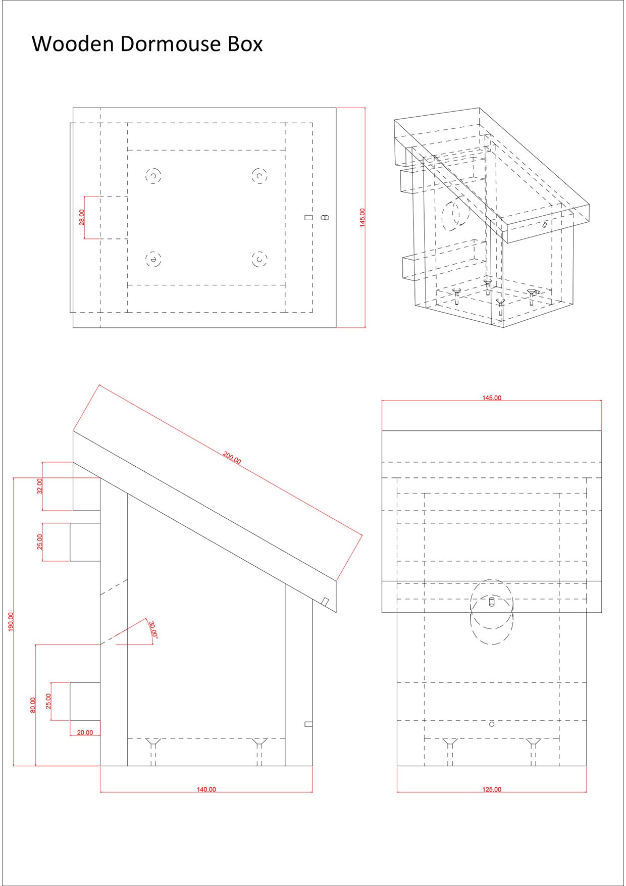 Dormouse House Dimensions